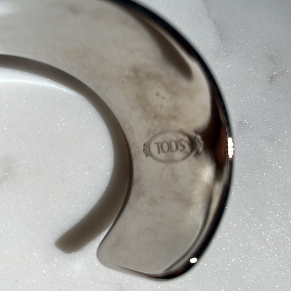 Authentic TOD’S Studded Cuff Bracelet ~ in Black Pony Hair (Calf Hair) - Picture 9 of 14